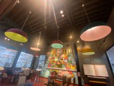 (7) Round Hanging Lights (LOCATED IN RED HOOK BROOKLYN, N.Y.)