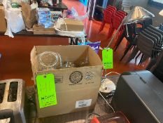 Box of Glass Displays with Lamp (LOCATED IN RED HOOK BROOKLYN, N.Y.)