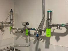 Anderson S/S In-Line Flow Meter, M/N IZMAG032D100SA00000, S/N 1800547, 100-240 VAC, Clamp Type, with