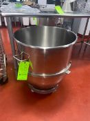 S/S Mixing Bowl, with Bowl Skate, Internal Dims. of Bowl: Aprox. 22
