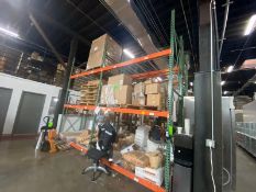 4-Sections of Pallet Racking, with Uprights & (4) Pair of Cross Beams(LOCATED IN RED HOOK