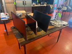 Assorted Computer Monitors, with Keyboards & Extension Cords (LOCATED IN RED HOOK BROOKLYN, N.Y.)