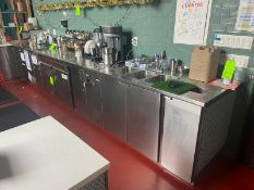 S/S Scoop Shop Counter, Overall Dims.: Aprox. 120