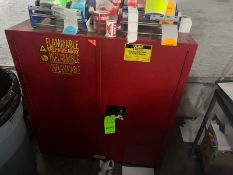 Uline Double Door Flammable Storage Cabinet, M/N H-1563M-R (LOCATED IN RED HOOK BROOKLYN, N.Y.)