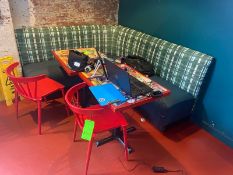 Scoop Shop Bath, with L-Section of Cusion Seating, (2) Chairs & (2) Tables (LOCATED IN RED HOOK