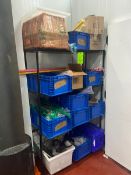 Wire Shelving Unit with Contents (LOCATED IN RED HOOK BROOKLYN, N.Y.)