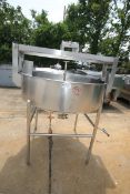 Aprox.150 Gallon Hinged Lid, Cone Bottom S/S Tank, with Agitator Bridge & Shaft, 4