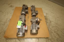 Lot of (4) Nord Angle Drive Motors, Mostly 1.5 hp, 1660 rpm, 230/460V (INV#96655) (Located @ the MDG
