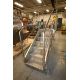 Aprox. 8 ft L x 37" W x 39" H Portable S/S Stairs with Handrail, Diamond Flooring (INV#99533) ( - Image 1 of 4