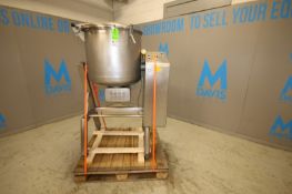 2020 Vakona 250 L Portable S/S Mixer, Model FM250-STL, with Tilt Capability Hinged Lid & Controls