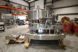 Federal 21-Valve Rotary S/S Filler, SN 1702GHSSX5/ 216R1023, with Silgan 6-Head-38mm Screw Capper,