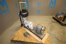 Tri Clover Positive Displacement Pump, Model PR25-1 1/2 - MUC4-SL-S, SN Y1534, with 1 1/2