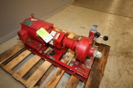 Bell & Gossett 15 hp Circulating Pump, Size 1510, SN C103511-01-C01, 3600 rpm, 2