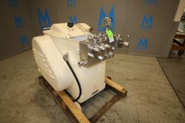 APV Gaulin 3-Piston Homogenizer, Model M6-5TBSX, SN 897-13553, Painted Exterior, 5000 psi, ( Note: