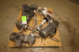 Lot of (5) Nord Angle Drive Motors for Conveyors & Etc., Mostly 1 hp, 1660 rpm, 230/460V (INV#96656)