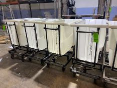 (4) Portable Plastic Dumpsters, Overall Dims.: Aprox. 60