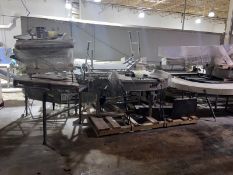 Large Assortment of Conveyors, Includes Straight Sections, 180 Degree Turn, Roller Conveyor, & Produ