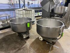 (2) S/S Portable Mixing Bowl, Aprox. 39