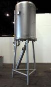 Used- Japrotek Pressure Tank, Aprox. 275 Gallon, 304 Stainless Steel, Vertical. Approximately 38