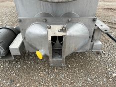 Aprox. 2,500 Gal. S/S Mixing Tank, (2) S/S Augers, Stainless Mixer, (4) Covers with Locks, (1)