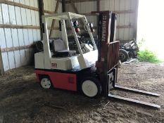 Nissan 5,000 lb. Capacity Forklift, Model CPH02A25V wih 3-Stage, Side Shift, Propane, 7456 Hrs. (