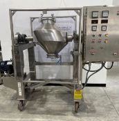 Gemco 3 Cu. Ft. Stainless Steel Portable Slant Cone Blender - 316 S/S Contact Parts. Density Rated
