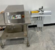 Pillar Unifoiler Induction Sealer. 2000 Watts, 208/240 Volt, 15/13 Amp, 50/60 Hz, Single Phase. Flat