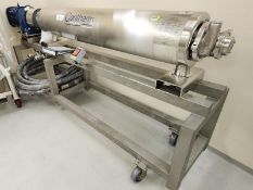 Alfa-Laval Contherm 6X9 Scraped Surface Heat Exchanger. Maximum Allowable Working Pressure: 300