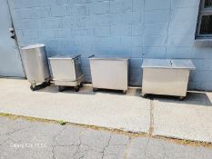 Lot of (4) S/S Portable Tanks on Casters Tank #1 - Aprox. 29