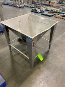 Hapman S/S Auger Conveyor Hopper, S/N X16540 AA, with Aprox. 4-1/2