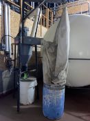 Dayton Dust Collection Cyclone, with Top Mounted Motor, with Bottom Collection Barrel, Mounted on