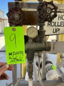 Strahman 150 PSI Mixing Station with Hose & S/S Reel, with S/S Single Bowl Sink with S/S Frame (