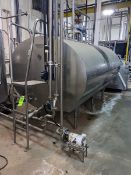 Mueller 1,000 Gal. Horizontal Jacketed Tank, with Top Mounted Agitation Motor, with Chart