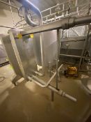 Delaval Plate Heat Exchanger, with Aprox. 10 hp Centrifugal Pump, with Aprox. 250 Gal. Single Wall