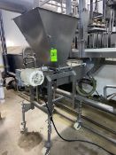 S/S Dual Auger Feeder, with S/S Funnel, with 2 hp Motor, Panel Mounted on Portable Frame