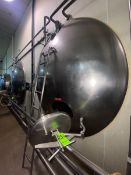 Aprox. 6,000 Gal. S/S Jacketed Horizontal Tank, Internal Tank Dims.: Aprox. 18 ft. L x 7 ft. 5”
