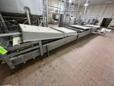 Ricotta Cheese Traugh, with Aprox. 37” W Conveyor, with Single Wall S/S Traugh, Includes 10 hp PD