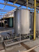 1-Tank Aprox. 500 Gal. CIP Skid, Tank Internal Dims.: Aprox. 72