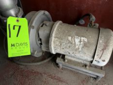 5 hp Centrifugal Pump, with Baldor 1780 RPM Motor, 208-230/460 Volts, 3 Phase, with S/S Filter & S/S