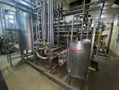 UF Balance Tank Skid, with Aprox. 500 Gal. S/S Single Wall Tank, Dims.: Aprox. 6 ft. Tall x 4 ft. W,