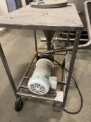 S/S 5 hp Feeder, with Centrifugal Pump with Baldor Motor, Mounted on S/S Portable Frame (LOCATED