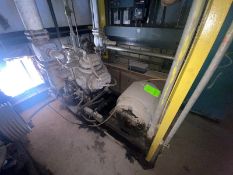 Mycom 6-Cylinder Reciprocating Ammonia Compressor, with Induction 100 hp Motor, 230/460 Volts, 3 Pha