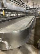 Damrow S/S Finishing Table, Internal Dims.: Aprox. 50 ft. L x 6 ft. W x 1 ft. Deep, Mounted on