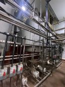 APV Dryer Separator Chamber, with Skid of (3) Centrifugal Pumps, Mounted on S/S Legs