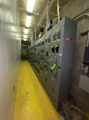 Allen- Bradley CenterLine 62-Bucket Motor Control Center, Overall Length: Aprox. 28 ft. L (NOTE: