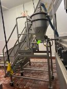 Marchant & Schmidt Auger Feeder, I.D. 6886-021, with S/S Infeed Funnel, Mounted on Portable