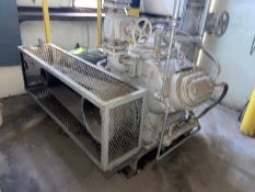 Mycom 6-Cylinder Reciprocating Ammonia Compressor, N8WA, with Induction 100 hp Motor, 230/460 Volts,