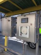 (2) S/S Control Panels, 1-with Allen-Bradley 7-Slot PLC, with Commander 1900 Chart Recorder, with