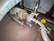 Fristam 3 hp Centrifugal Pump, Mounted on S/S Skid