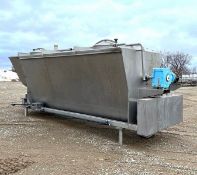 S/S Sanitary Ribbon Blending Hopper/Tank, Aprox. 330 cu. Ft. / 2500 Gallons, All S/S
